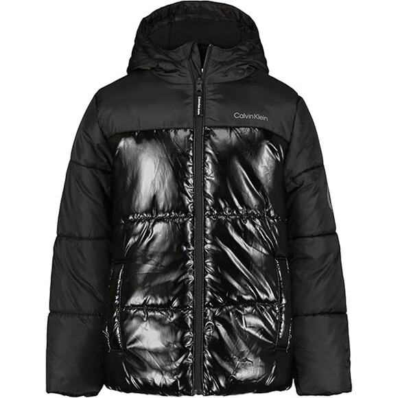 Calvin Klein Heavy Weight Hooded Bubble Jacket Youth Size XL